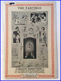 7 pc antique c. 1910 Circus Posters Western Vaudeville Managers Association