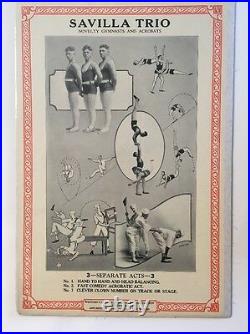 7 pc antique c. 1910 Circus Posters Western Vaudeville Managers Association
