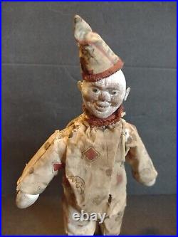 8 1/4 Antique American Composition Schoenhut Circus Clown Doll! Rare