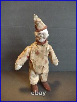 8 1/4 Antique American Composition Schoenhut Circus Clown Doll! Rare