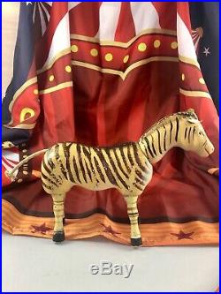 8.5 Antique American Composition Schoenhut Circus Zebra Doll! Rare! 18178