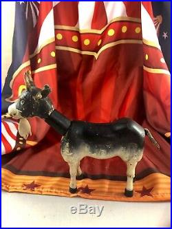 8 Antique American Composition Schoenhut Circus Goat Doll! Rare! 18200