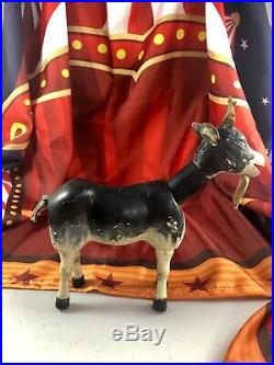 8 Antique American Composition Schoenhut Circus Goat Doll! Rare! 18200