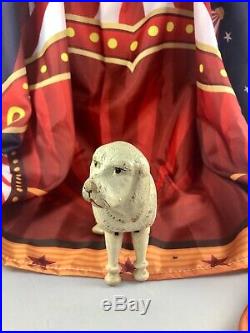 8 Antique American Composition Schoenhut Circus Large Poodle Doll! Rare! 18182