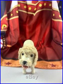 8 Antique American Composition Schoenhut Circus Large Poodle Doll! Rare! 18183