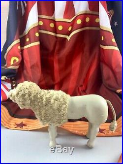 8 Antique American Composition Schoenhut Circus Large Poodle Doll! Rare! 18183
