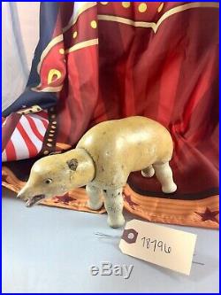 8 Antique American Composition Schoenhut Circus Polar Bear Doll! Rare! 18197