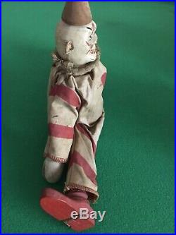 8 Shoenhut Circus Doll Clown RARE Antique Early 1900s