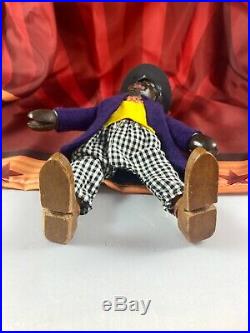 9 Antique American Composition Schoenhut Circus Black Midway Barker Doll! Rare