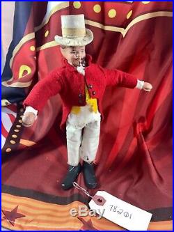 9 Antique American Composition Schoenhut Circus Ringmaster Doll! Rare! 18201