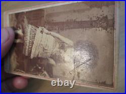 ANTIQUE 1800's CDV PhotoEISENMANN Studio NYCircus LADYSideshow BIG HAIR(G)