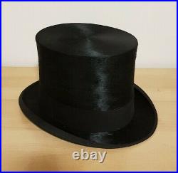ANTIQUE G. A. DUNN & Co BLACK TOP HAT PICCADILLY CIRCUS LONDON (1940/50s)