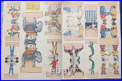 ANTIQUE The Foldaway Circus Paper Toy with Art and Design by Will Pente RARE