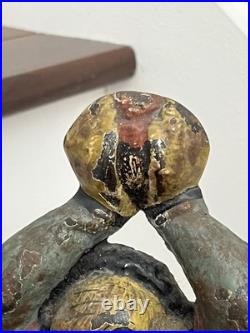 ANTIQUE VICTORIAN c. 1905 VINTAGE 9 lb. CAST IRON CIRCUS CHINESE JESTER DOORSTOP