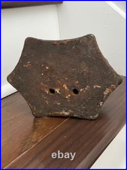 ANTIQUE VICTORIAN c. 1905 VINTAGE 9 lb. CAST IRON CIRCUS CHINESE JESTER DOORSTOP