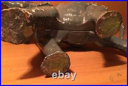 ANTIQUE VINTAGE 8 lb. HUBLEY CAST IRON CIRCUS ELEPHANT DOORSTOP