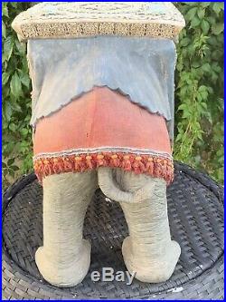 Amazing Vintage Indian Circus ELEPHANT JUMBO table Base stool Plant stand 2ft