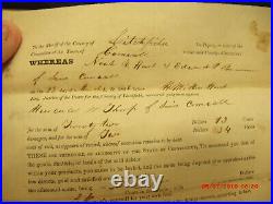 Antique 1846 Edward P Barnum-P. T. Barnum as Creditor papers. Cornwall Ct Origin
