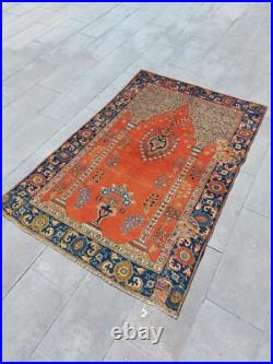 Antique 1850s Persssian Carpet Rug, Tebbbriz Collectible Rug Handmade Super Rug