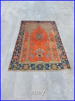 Antique 1850s Persssian Carpet Rug, Tebbbriz Collectible Rug Handmade Super Rug