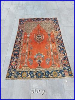 Antique 1850s Persssian Carpet Rug, Tebbbriz Collectible Rug Handmade Super Rug