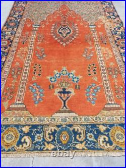 Antique 1850s Persssian Carpet Rug, Tebbbriz Collectible Rug Handmade Super Rug