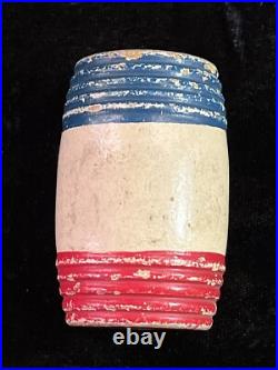 Antique 1903-1920 Schoenhut Circus Elephant, Clown, Barrel, Chair & Ladder