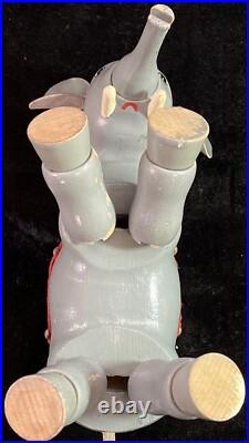 Antique 1903-1920 Schoenhut Circus Elephant, Clown, Barrel, Chair & Ladder