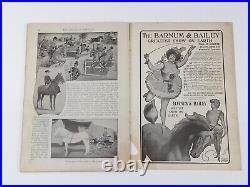 Antique 1906 Ringling Barnum Baily Circus Realm Magazine Of Marvels