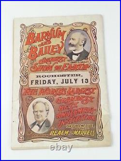 Antique 1906 Ringling Barnum Baily Circus Realm Magazine Of Marvels