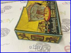 Antique 1910s Schoenhut Humpty Dumpty Circus Clown Elephant Wooden Set Toy Boxed
