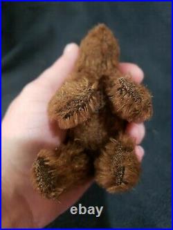 Antique 1920's Early Steiff Brown mohair Teddy Bear on All Fours with FF Button