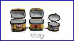 Antique 1920s Limoges Circus Caravan Boxes Hand Painted Rare/Limited