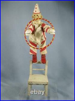 Antique 3 Pc Schoenhut Clown Chair Hoop Original Humpty Dumpty Circus