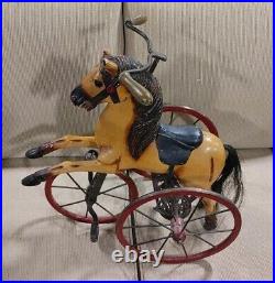 Antique 3-Wheeled Circus Horse Tricycle