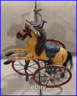 Antique 3-Wheeled Circus Horse Tricycle