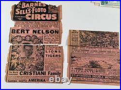 Antique Al Barnes Sells-Floto Lot (x17) photos circus carnival sideshow