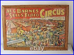Antique Al. G. Barnes Sells Floto Circus Poster c. 1930's