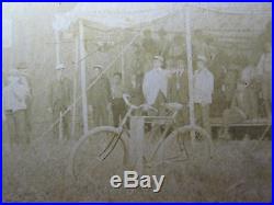 Antique American Circus Carnival Merry Go Round Horse Bike Edwardian Rare Photo