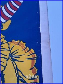 Antique Birnam Bros Poster Circus Clown Rare 42 Inches Large Performers Old