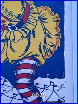 Antique Birnam Bros Poster Circus Clown Rare 42 Inches Large Performers Old