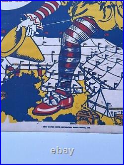 Antique Birnam Bros Poster Circus Clown Rare 42 Inches Large Performers Old