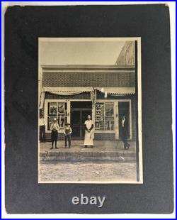 Antique Boarded Photo Storefront Exterior Floto Circus Advertising Occupational