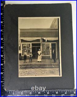 Antique Boarded Photo Storefront Exterior Floto Circus Advertising Occupational