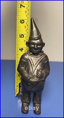 Antique C. 1908 A. C. Williams Cast Iron Clown Bank SIgn Circus Carnival Sideshow