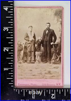 Antique CDV Photo Dudley Foster Circus Side Show Freak Charles Eisenmann Bowery