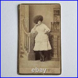 Antique CDV Photograph Beautiful Woman Illavaro the Egyptian Circassian Circus