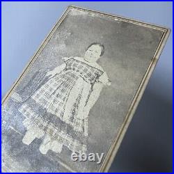 Antique CDV Photograph Plus Size Girl Woman Possible Circus Fat Lady Decatur IL