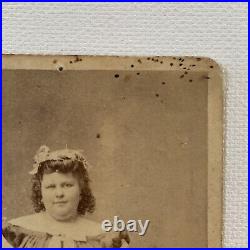 Antique CDV Photograph Plus Size Woman Fat Lady Circus Sideshow Columbus OH