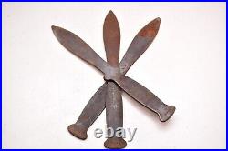 Antique CIRCUS Throwing Knives set of 3 Sideshow IMPALEMENT ARTS Vintage Knife